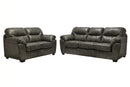1602 Stationary Leather Sofa