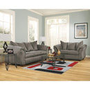  Manufacturer Color_Cobblestone  -- Signature Design by Ashley Darcy Stationary Fabric Loveseat IMAGE 6