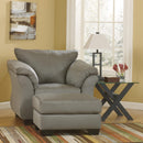  Manufacturer Color_Cobblestone  -- Signature Design by Ashley Darcy Fabric Ottoman IMAGE 2