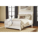  Size_Queen  -- Signature Design by Ashley Willowton Sleigh Bed IMAGE 1