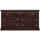  Mako Wood Furniture Decora 7-Drawer Dresser 600-40 IMAGE 1
