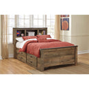  Signature Design by Ashley Trinell B446-65 Full Bookcase Headboard IMAGE 3