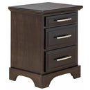  Mako Wood Furniture Sameena 3-Drawer Nightstand 4800-65 IMAGE 2
