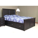  Mako Wood Furniture Symphony King Panel Bed with Storage 2900-ST-K / HB/FB/STRG IMAGE 1