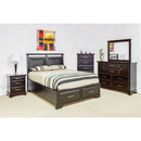  Mako Wood Furniture Sameena Queen Upholstered Panel Bed with Storage 4800-ST-UP-Q IMAGE 4
