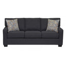  Dynasty Furniture Stationary Fabric Sofa 0907-10 Sofa - Dark Grey IMAGE 1