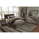  Size_Queen  -- Benchcraft Derekson Panel Bed with Storage IMAGE 5