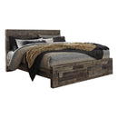  Size_King  -- Derekson B200B14 King Panel Bed with 2 Storage Drawers IMAGE 1