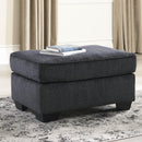 Manufacturer Color_Slate  -- Signature Design by Ashley Altari Fabric Ottoman IMAGE 2