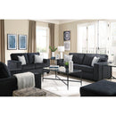  Manufacturer Color_Slate  -- Signature Design by Ashley Altari Stationary Fabric Loveseat IMAGE 10