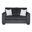  Manufacturer Color_Slate  -- Signature Design by Ashley Altari Stationary Fabric Loveseat IMAGE 1