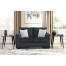  Manufacturer Color_Slate  -- Signature Design by Ashley Altari Stationary Fabric Loveseat IMAGE 2