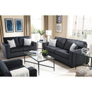  Manufacturer Color_Slate  -- Signature Design by Ashley Altari Stationary Fabric Loveseat IMAGE 5