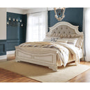  Size_California King  -- Realyn B743B7 California King Upholstered Panel Bed IMAGE 2