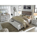  Size_Queen --  Benchcraft Kanwyn Upholstered Panel Bed with Storage IMAGE 8