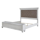  Size_California King --  Kanwyn B777 California King Upholstered Panel Storage Bed IMAGE 3