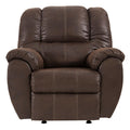  Manufacturer Color_Walnut -- Signature Design by Ashley McGann Rocker Leather Look Recliner IMAGE 1