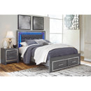  Size_Queen  -- Signature Design by Ashley Lodanna Panel Bed with Storage IMAGE 2