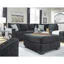  Manufacturer Color_Slate  -- Signature Design by Ashley Altari Fabric Ottoman IMAGE 5