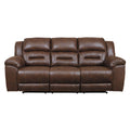  Manufacturer Color_Chocolate  Motion Type_Power Recline  -- Signature Design by Ashley Stoneland Reclining Leather Look Sofa IMAGE 1