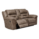  Manufacturer Color_Fossil  Motion Type_Reclining  -- Stoneland 3990594 Double Reclining Loveseat with Console IMAGE 2