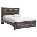  Size_Queen  -- Signature Design by Ashley Drystan Bookcase Bed with Storage IMAGE 1