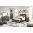  Size_Queen  -- Signature Design by Ashley Drystan Bookcase Bed with Storage IMAGE 9