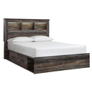  Size_Queen  -- Signature Design by Ashley Drystan Bookcase Bed with Storage IMAGE 1