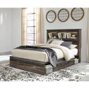  Size_Queen  -- Signature Design by Ashley Drystan Bookcase Bed with Storage IMAGE 2