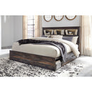  Size_King  -- Drystan B211B51 King Bookcase Bed with 2 Storage Drawers IMAGE 2