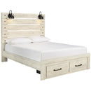  Size_Queen -- Signature Design by Ashley Cambeck Panel Bed with Storage IMAGE 1