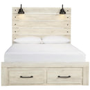  Size_Queen -- Signature Design by Ashley Cambeck Panel Bed with Storage IMAGE 3