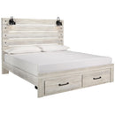  Size_King -- Cambeck B192B31 King Panel Bed with 2 Storage Drawers IMAGE 1