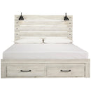  Size_King -- Cambeck B192B31 King Panel Bed with 2 Storage Drawers IMAGE 3