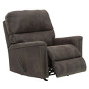  Manufacturer Color_Smoke -- Signature Design by Ashley Navi Rocker Leather Look Recliner IMAGE 2