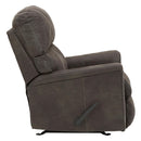  Manufacturer Color_Smoke -- Signature Design by Ashley Navi Rocker Leather Look Recliner IMAGE 5