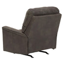 Manufacturer Color_Smoke -- Signature Design by Ashley Navi Rocker Leather Look Recliner IMAGE 6