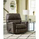  Manufacturer Color_Smoke -- Signature Design by Ashley Navi Rocker Leather Look Recliner IMAGE 7