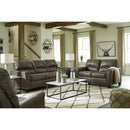  Manufacturer Color_Smoke -- Signature Design by Ashley Navi Rocker Leather Look Recliner IMAGE 9