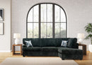 Minhas Furniture Fabric Sectional 6129 2pc Sectional - Charcoal