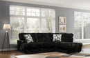 6139 2pc Sectional -Mondo Black