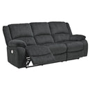  Motion Type_Power Recline -- Signature Design by Ashley Draycoll Reclining Fabric Sofa IMAGE 2