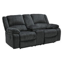  Motion Type_Reclining -- Signature Design by Ashley Draycoll Reclining Fabric Loveseat with Console IMAGE 2