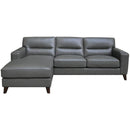  Amax Leather Miami 6762 2 pc Sectional - Bedford Slate IMAGE 1