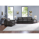  Amax Leather Chatsworth 9927-30-5858 Sofa - Concord Ash IMAGE 4