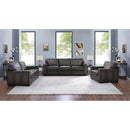  Amax Leather Chatsworth 9927-20-5858 Loveseat - Concord Ash IMAGE 4