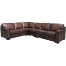  Amax Leather Chatsworth 6627 Sectional - Fairmont Caramel IMAGE 1