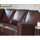  Amax Leather Chatsworth 6627 Sectional - Fairmont Caramel IMAGE 3
