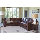  Amax Leather Chatsworth 6627 Sectional - Fairmont Caramel IMAGE 5