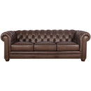  Amax Leather Kennedy 9818-30-5851 Sofa - Concord Walnut IMAGE 1